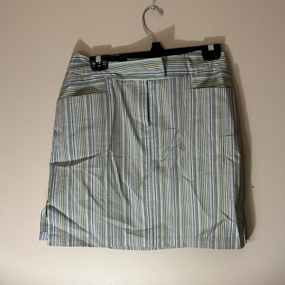 Sport Haley Blue and Yellow Striped Skirt
